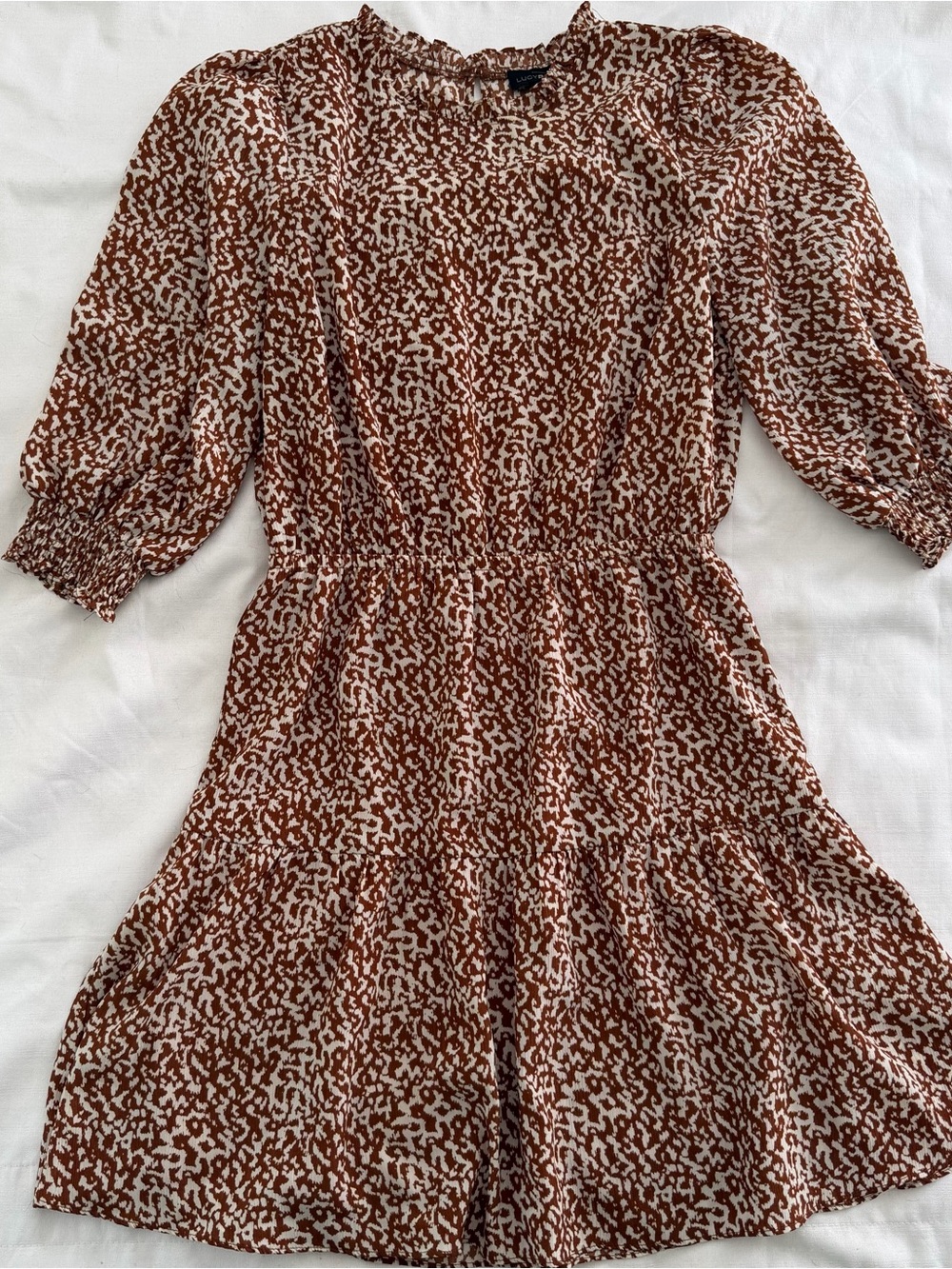 Animal print high neck women’s mini dress size medium
